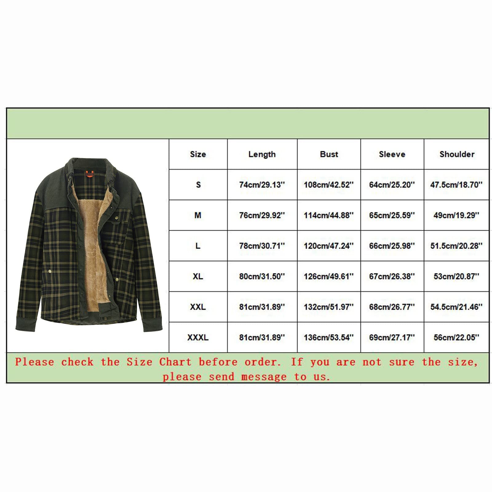 Camicia termica da uomo foderata 4XL: camicia a quadri, slim fit, giacca a quadri, giacca a maniche lunghe, giacca invernale da lavoro, oversize, calda flanella/giacca termica invernale