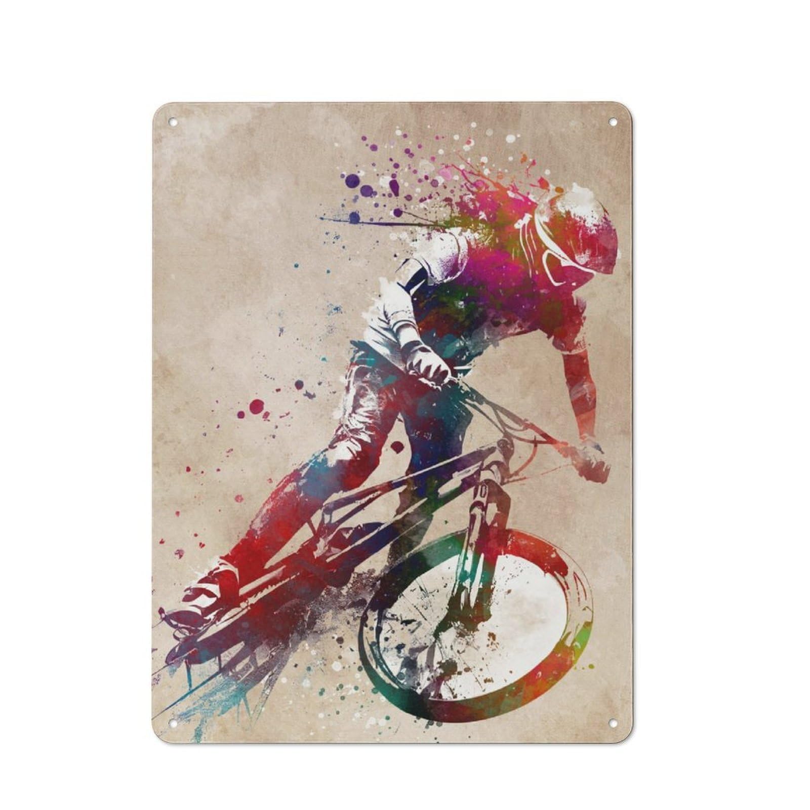 Junmoney Bmx Cycling Cycling Spor Metal Plaque 40X30cm With For Garage Wall, Vintage Decor, For Vintage Wall Decor Fans, For Metal Sign Collectors