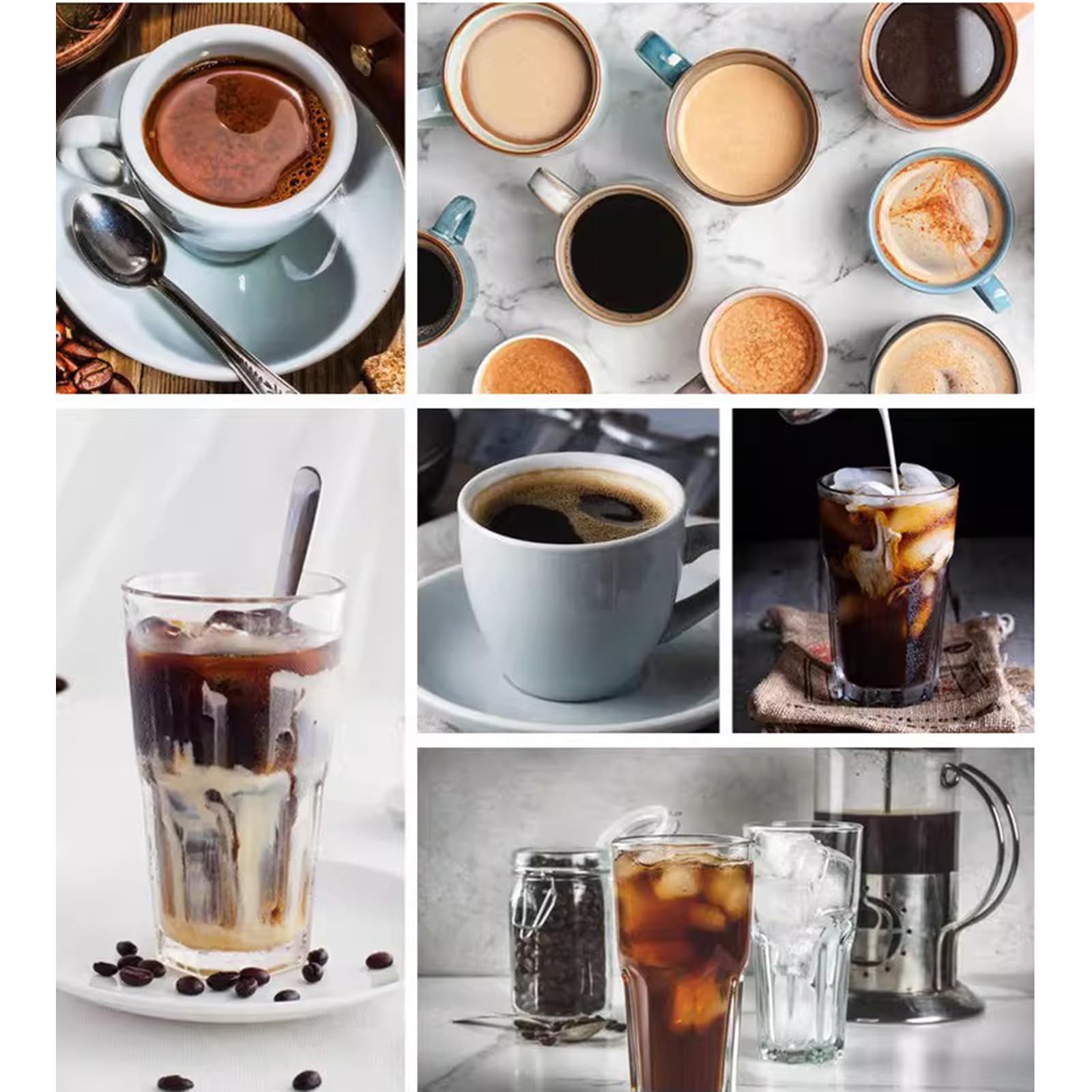 Cafetera fría con doble válvula de acero inoxidable, marco de madera y cristalería, gran capacidad para el hogar o cafetería, para 8-10 tazas