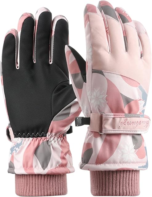 Thermal Gloves Women Ski Gloves Winter Waterproof Warm Work Glove Phone Touch Screen Hand Warmers Snow Sports Windproof Heat Holder Ladies Snowboard Running Hiking Gardening Cycling Motorbike