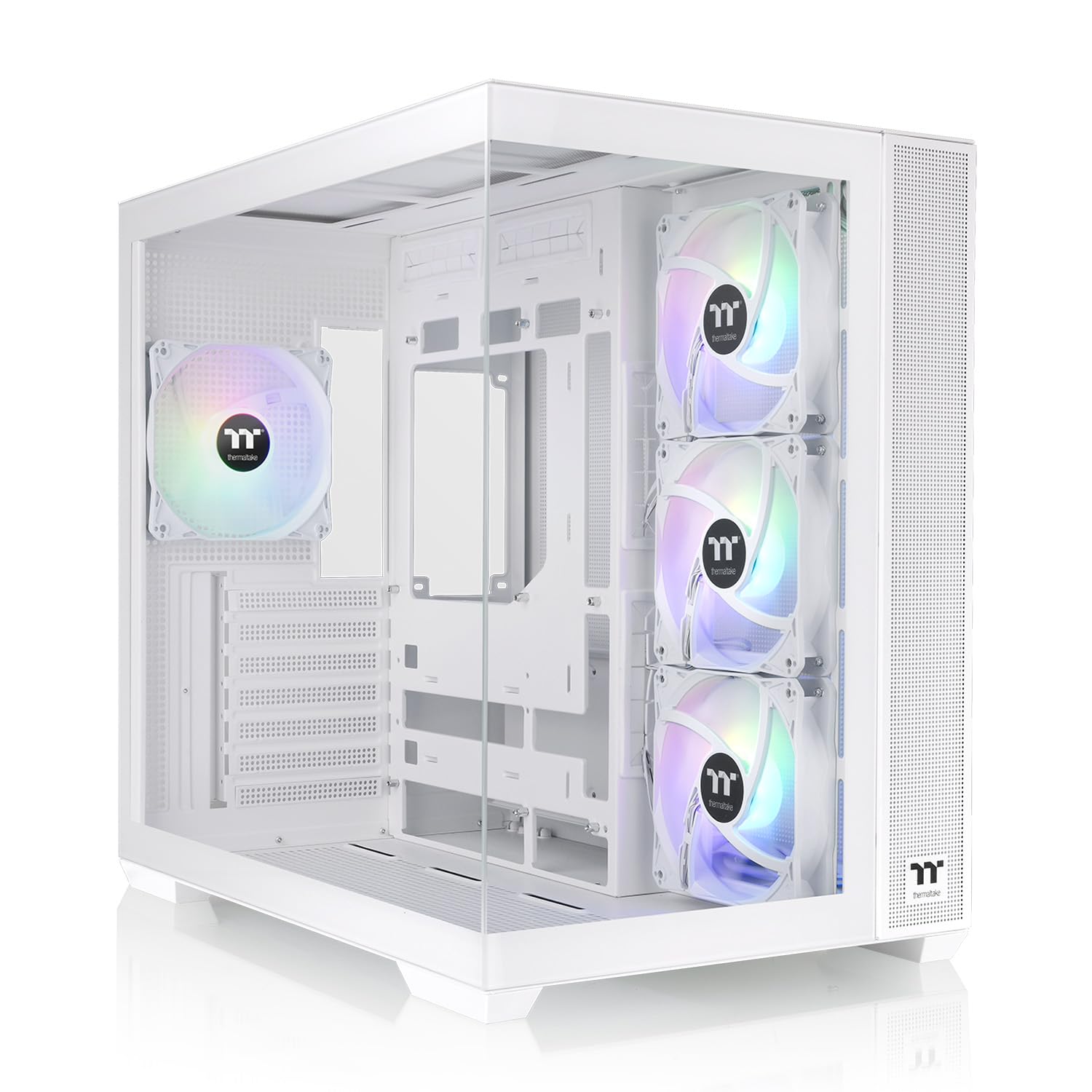 Amazon.com: Thermaltake View 380 TG ARGB Snow ATX Case