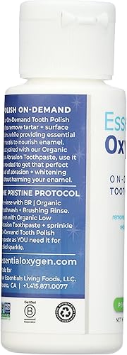 Miniatura 6 de ESSENTIAL OXYGEN Esmalte de dientes de menta orgánico, 2 onzas