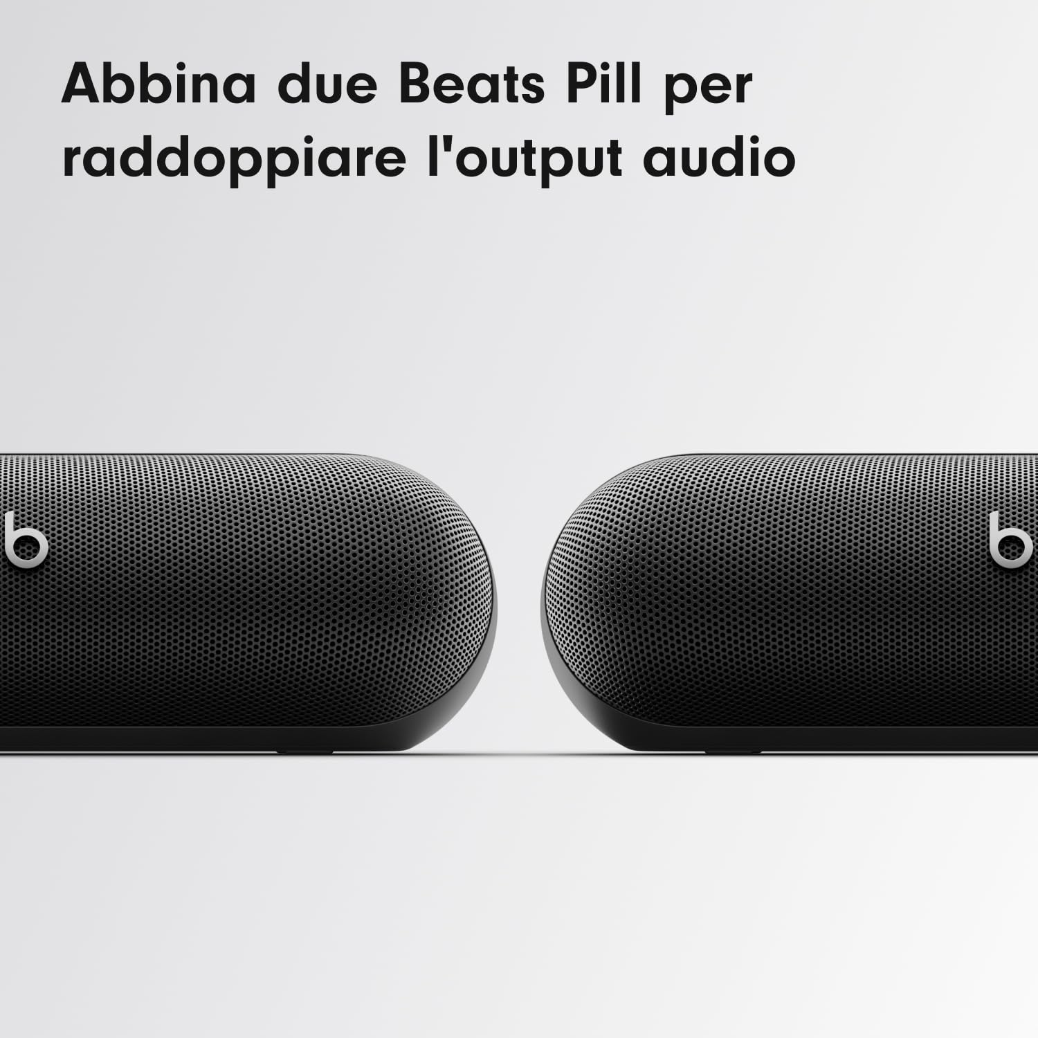Beats Pill - Altoparlante Bluetooth wireless e Caricatore portatile tramite USB-C - Fino a 24 ore di autonomia della batteria, resistente all'acqua IP67, compatibile con Apple e Android - Nero opaco