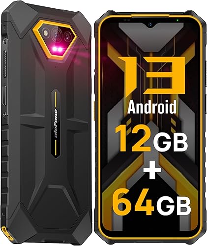 Miniatura 1 de Ulefone Armor X13 - Teléfonos celulares resistentes 2023, cámaras de 50MP+24MP+8MP desbloqueado, 12+64GB de almacenamiento, pantalla de 6.52