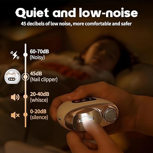 Miniatura 4 de Cortaúñas eléctrico multifuncional, 2 en 1, cortaúñas automático de pulido eléctrico, cortaúñas eléctrico con 3 niveles de velocidad, recortador de