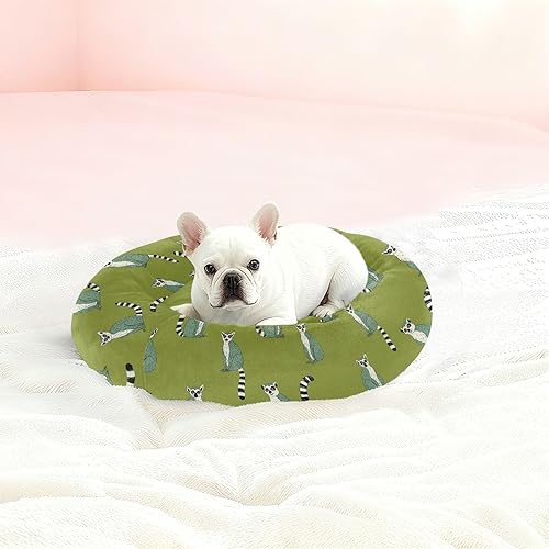 Miniatura 2 de Animal Lemur Green Anti-Slip Pet Dog Beds fluffier Dog Cave Bed for Extra Small Size Pets Sleeping cama elevada para Perros Grandes