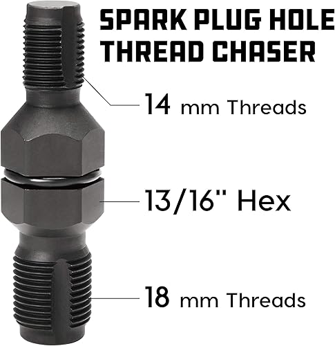 Miniatura 6 de Powerbuilt 648421 Kit de reparación de rosca de enchufe de repuesto de 0551in
