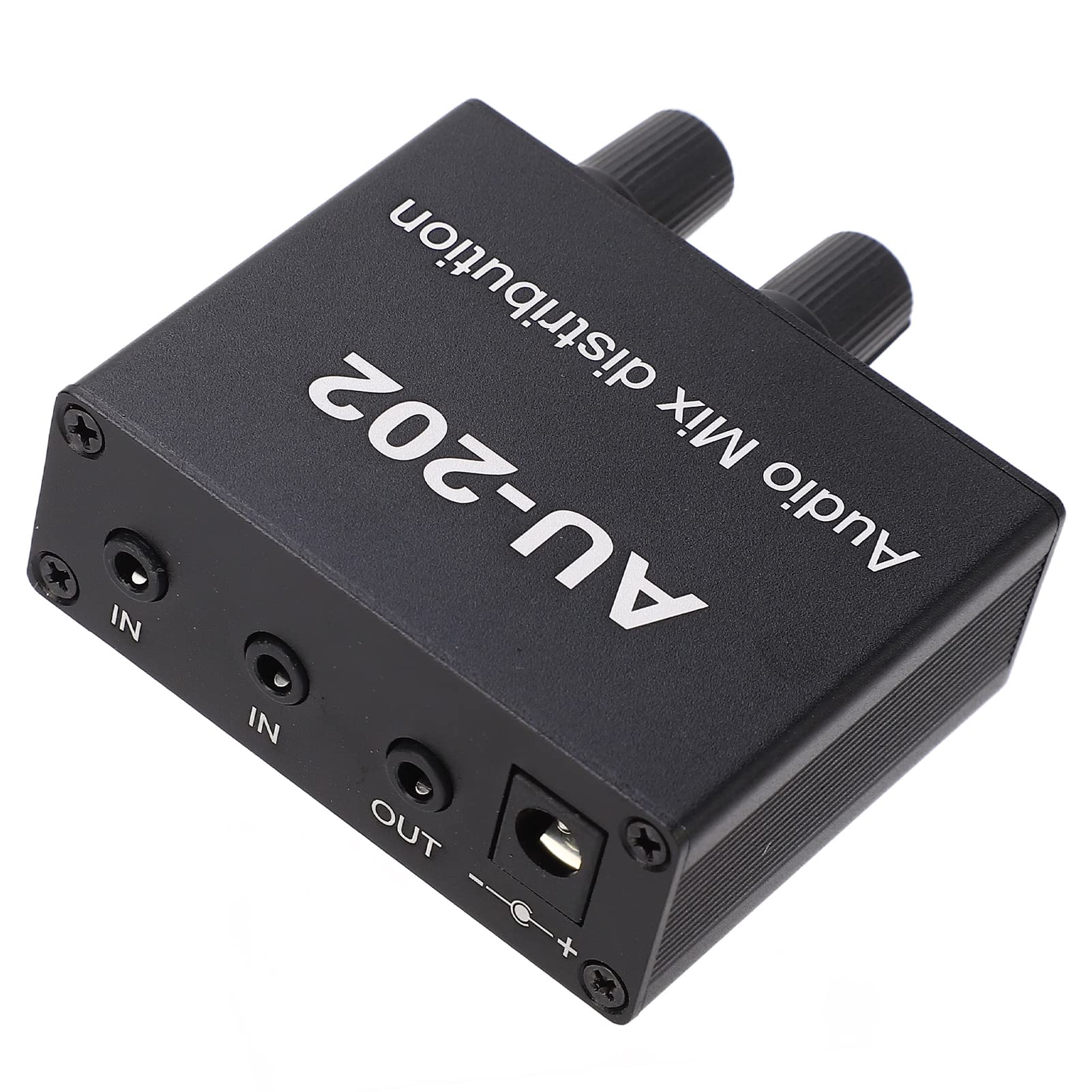 Marhynchus Mini Audio Distribution Mixer mit Netzteil, 100‑240 V 2 in 2 Out Stereo Magnifier Distributor Audio Zubehör