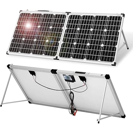 DOKIO Panel solar portátil plegable 100 vatios 12 voltios ...