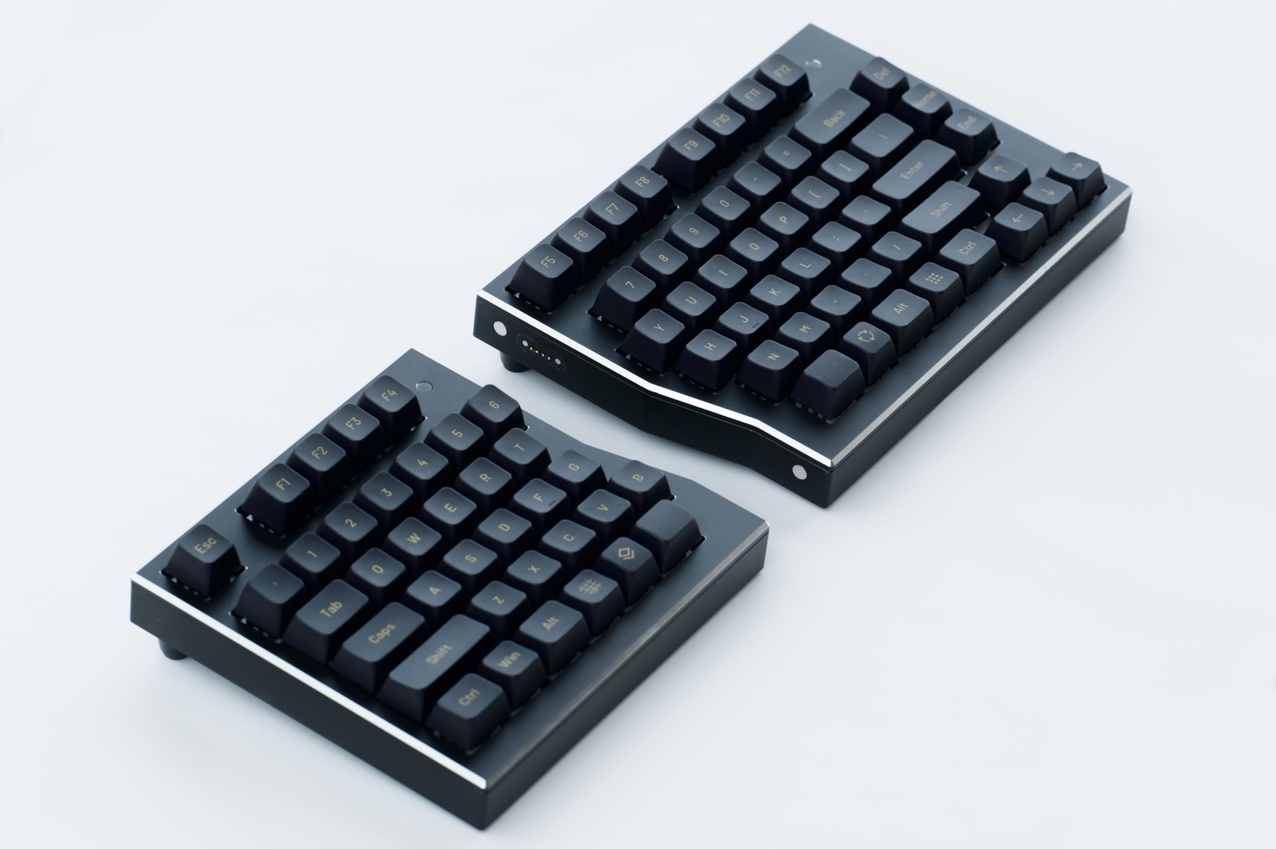 Amazon | Waffree Keyboard US配列 FR4 Plate Linear40gf 分割式