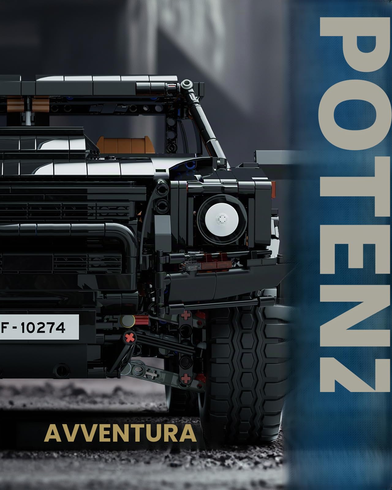 Nifeliz L002 Set di costruzioni di Auto Fuoristrada per adulti, Modellino di Auto da Collezione Scala 1:8 da Costruire, Offroad Regalo per Uomo, Donna, Lui o Lei (3983 pezzi, NF10274)