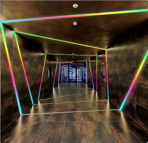 Miniatura 4 de Tira de neón LED RGB direccionable individualmente, luces de neón WiFi de 1.64 pies, sincronización de música, WS2812B, 5V, 30 LED, kit de tira de