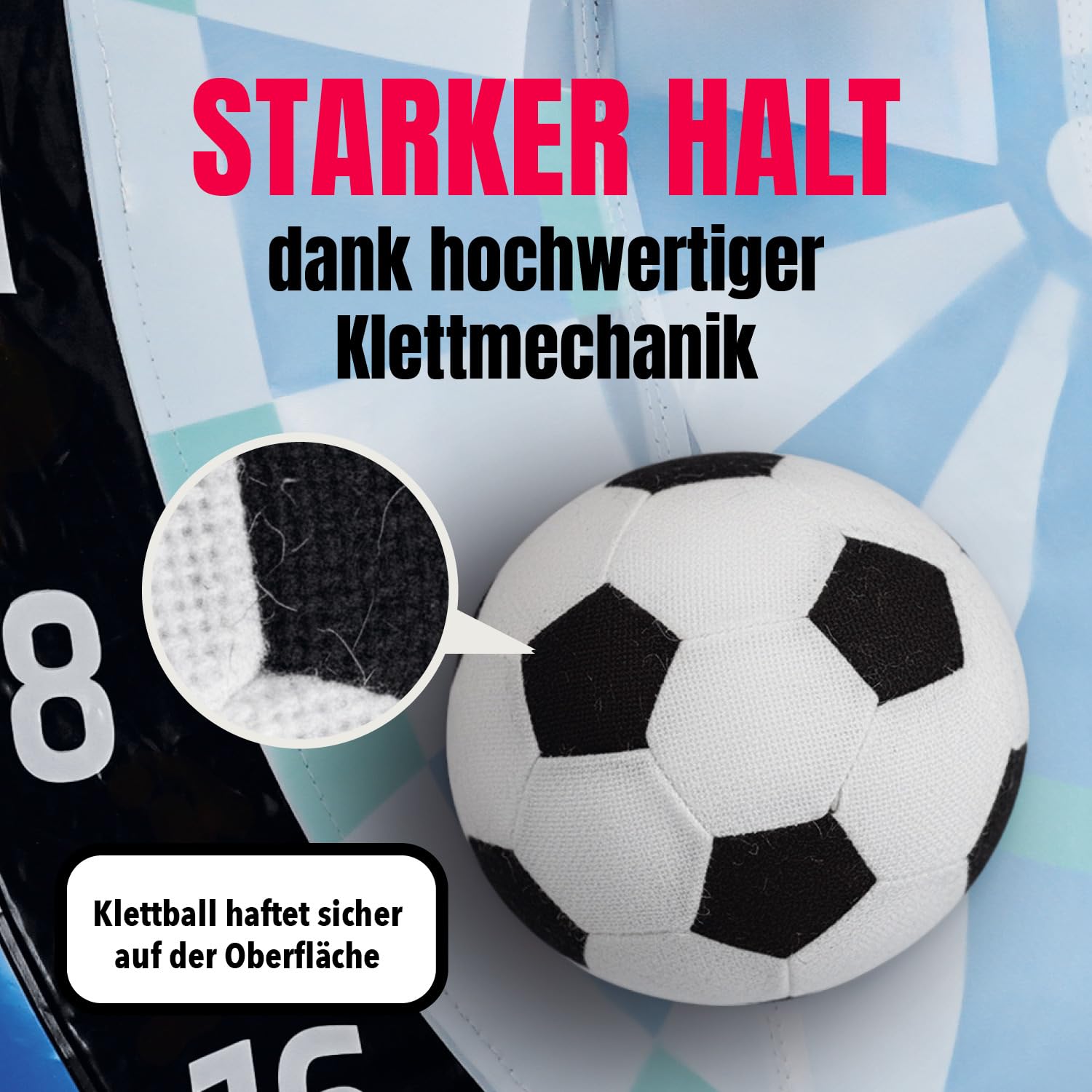 EASYmaxx Fussball Dart aufblasbar Outdoor Komplett-Set mit 2 Bällen, aufblasbare Dartscheibe Fußball mit 107 cm Trefferfläche | ab 6 Jahren | stabil mit Wasserkammer | für Garten, Unterwegs & Events