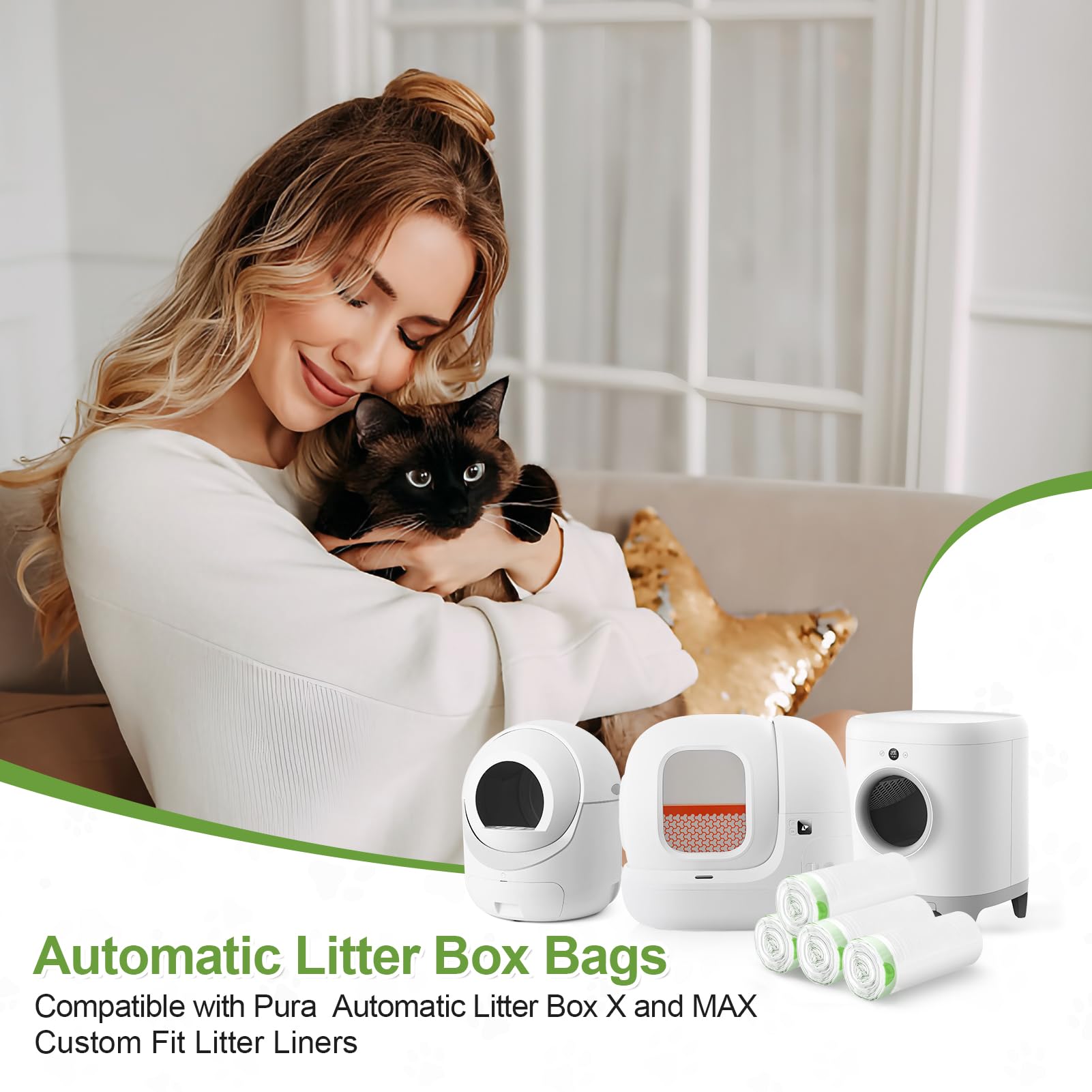 Cordón de forro de arena compatible con caja de arena automática para gatos Petkit&Cleanpethome