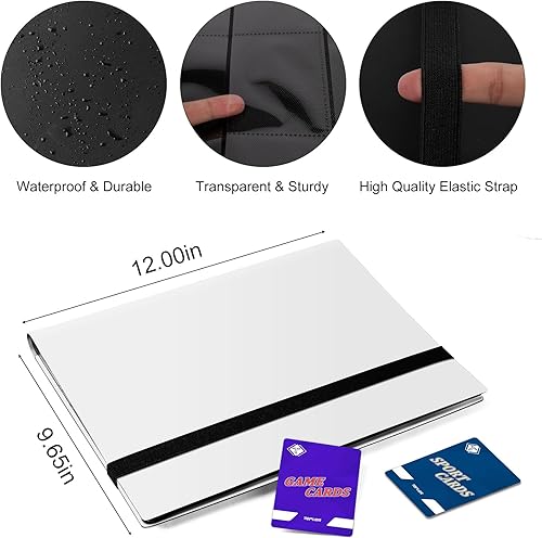 Miniatura 2 de Carpeta de tarjetas de 9 bolsillos, álbum de tarjetas coleccionables con 360 bolsillos, carpeta de tarjetas de béisbol para tarjetas estándar,