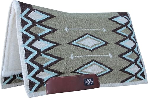 Professional's Choice Jalapeno Saddle Pad | 100% New Zealand Wool Blanket Top | Khaki