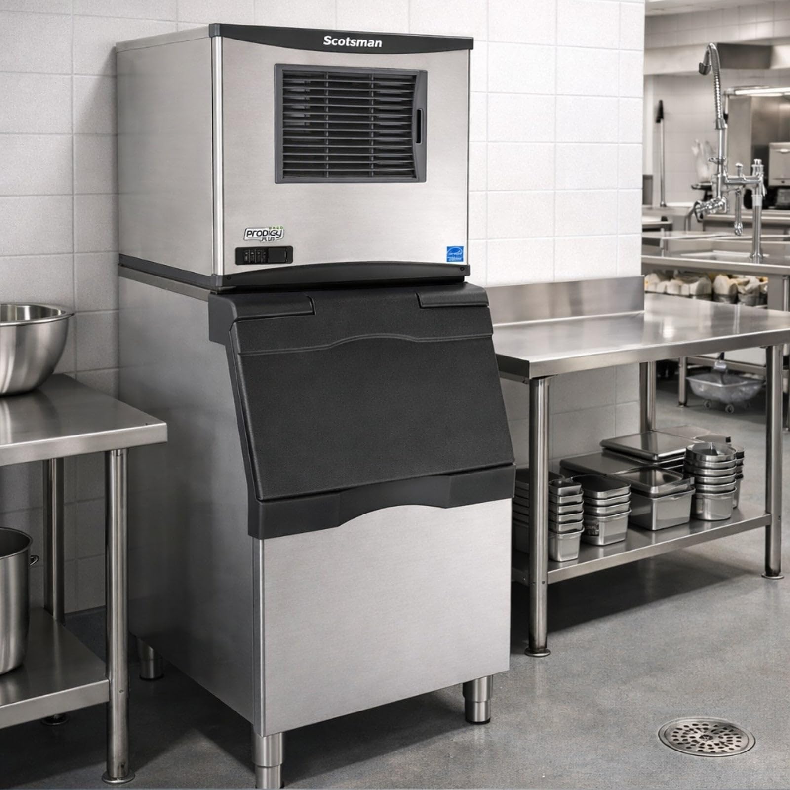 Scotsman Prodigy Plus Nugget 22" Ice Maker - 664 Lb/Day, 370 Lb Storage Bin on Fridge.com - View 5