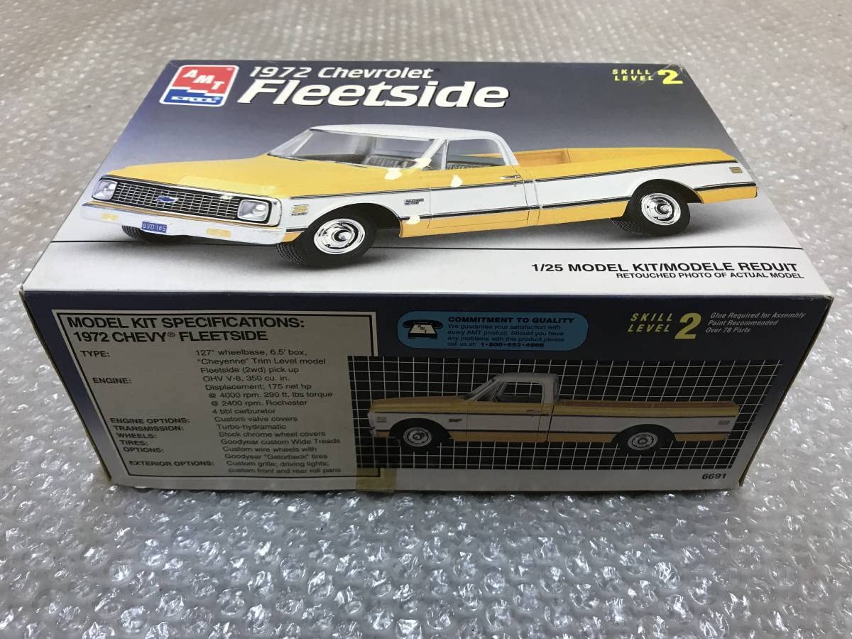 Amazon.co.jp: AMT 1/25 C-10 FLEETSIDE 1972 C10 トラック プラモデル 