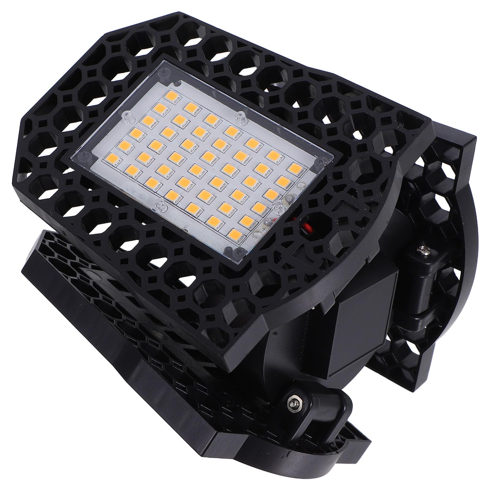Alipis LED Folding Garage Light 60w Warm White Three-Leaf Deformation Workshop Ceiling Lamp Warehouse Bay Light