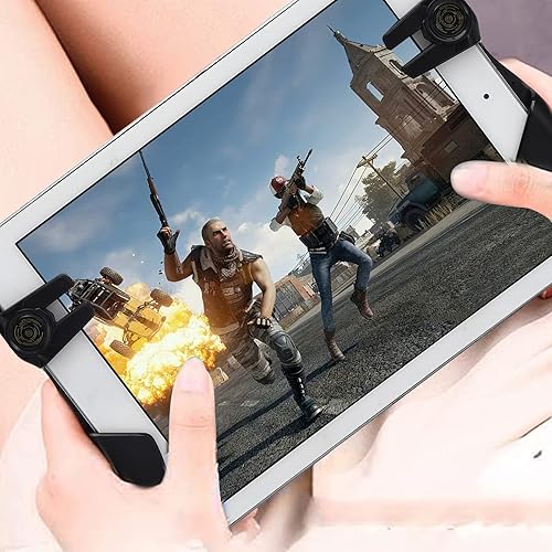 Miniatura 3 de Kafuty-1 Game Controller Six Finger Trigger Gaming Joystick Handle, Mobile Game Handle Controller for PUBG, Ergonomic Shooting Button Trigger Game