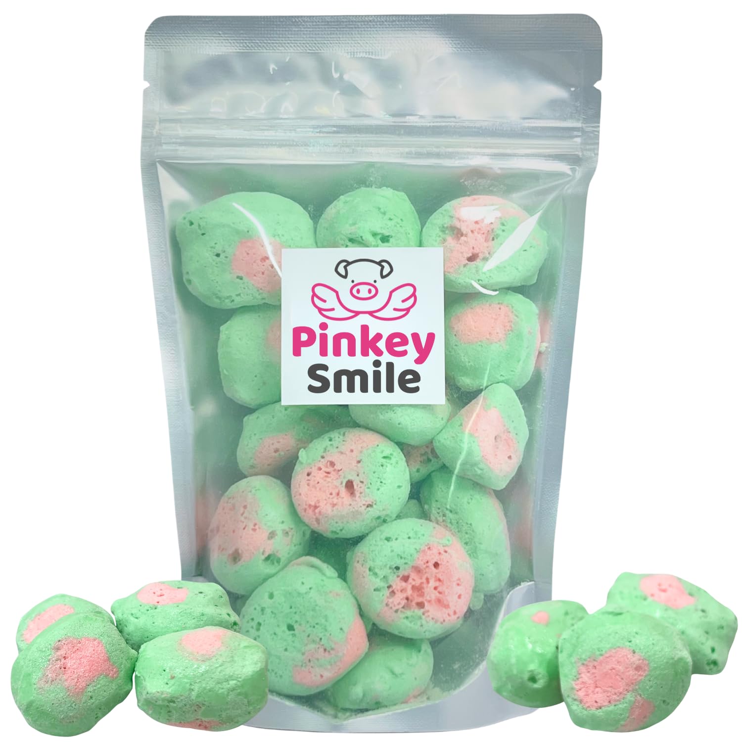 Watermelon Flavored Freeze-Dried Taffy 2 oz – Crunchy & Airy Snack – Bite-Size Pieces – Ships in Box – Bold Taste & Light Texture