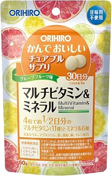 Orihiro Chewable Supplement, Multi-Vitamin & Mineral, 120 Tablets