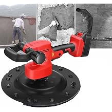 Electric Drywall Sander,Concrete Cement Shovel Wall Smoothing Machine,Electric Plaster Mortar Cement Putty Trowel Wall Smoothing Polishing Machine Kit,2battery