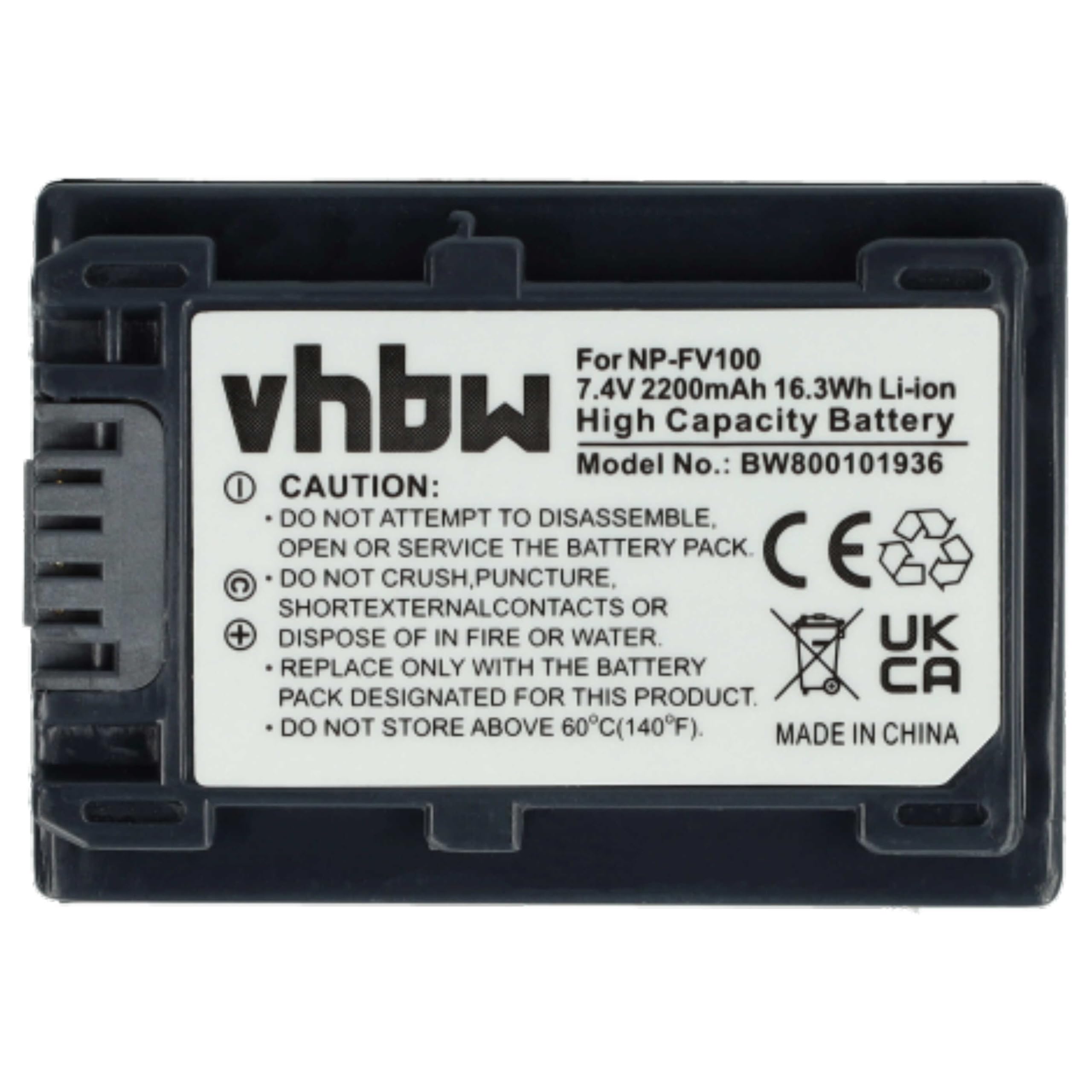 vhbw 2X Batterie Compatible avec Sony FDR-AX33