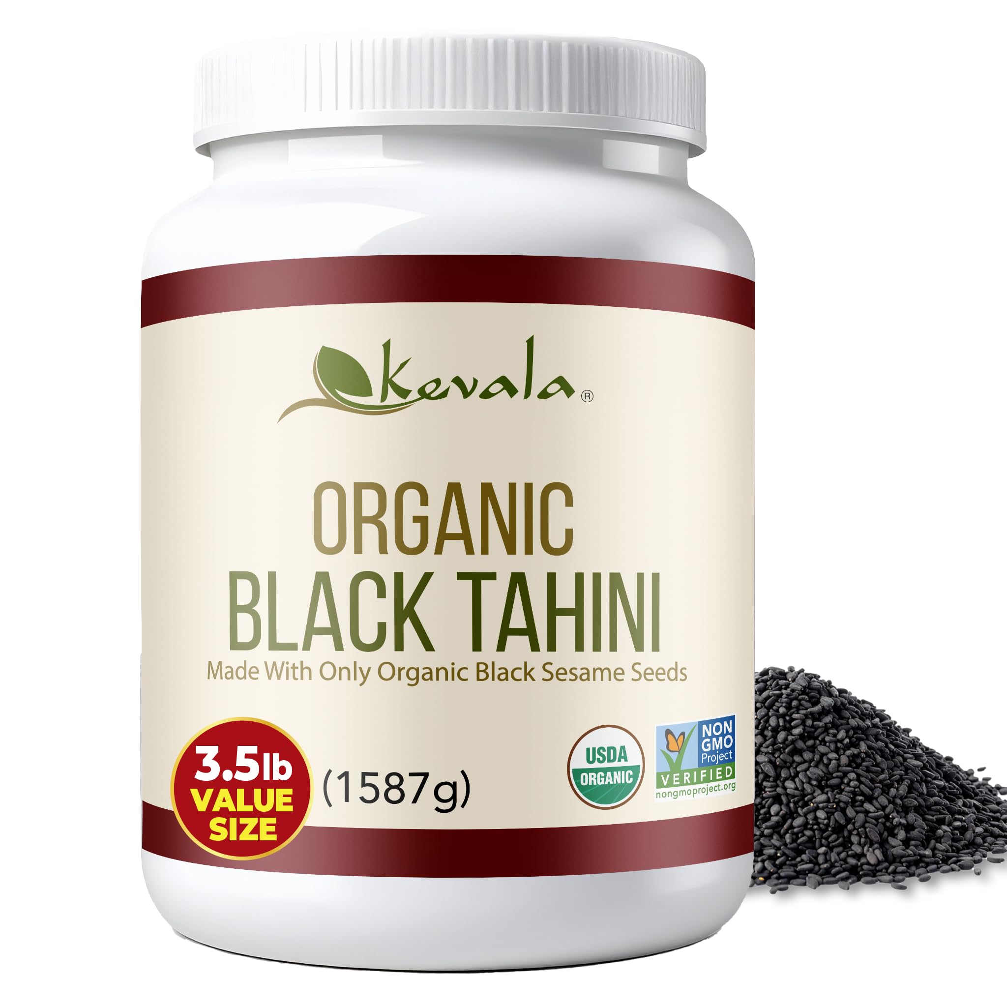 Amazon.com : Kevala Organic Black Tahini - Black Sesame Paste