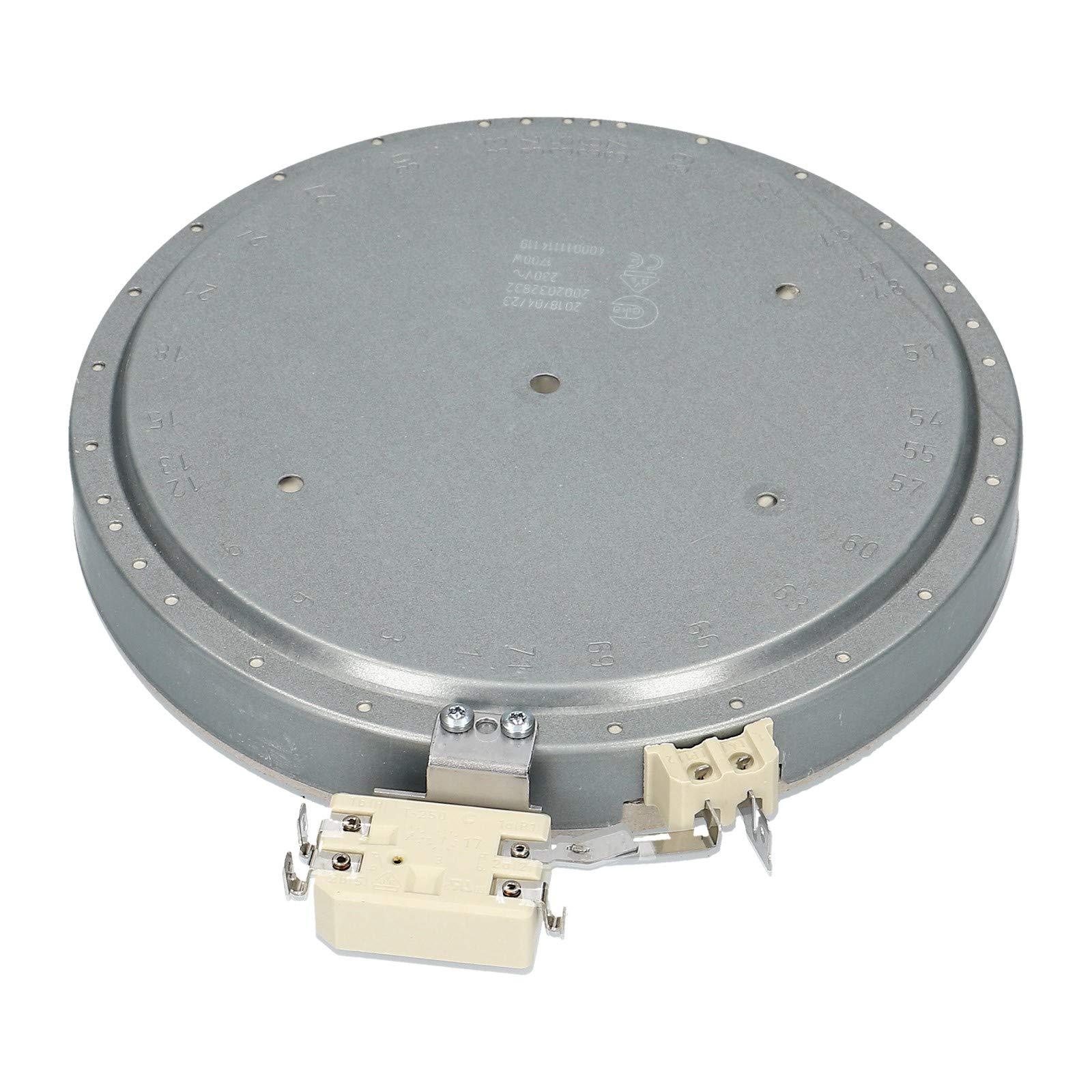 Einkreis Strahlheizkörper 1700W 230V Backofen Herd für Whirlpool Bauknecht 481231018889 481225998315 Indesit C00390174