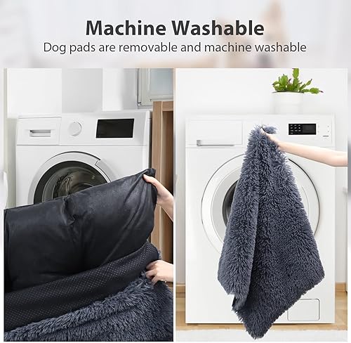 Miniatura 2 de Cama lavable para perros pequeños con funda extraíble, cama impermeable súper suave con parte inferior antideslizante, cama mullida para mascotas,