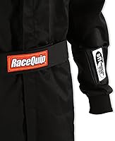 Vista 6 de RaceQuip® 110005RQP 110 Series Traje de conducción de 1 pieza - SFI 3.2A/1 - Negro - Grande