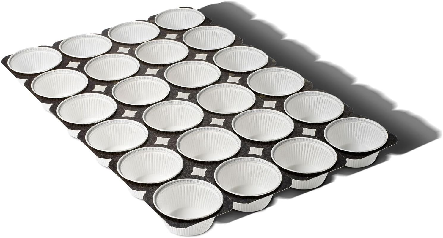 Ecobake Disposable Muffin Pans 24 Cup Trays Paper Cupcake