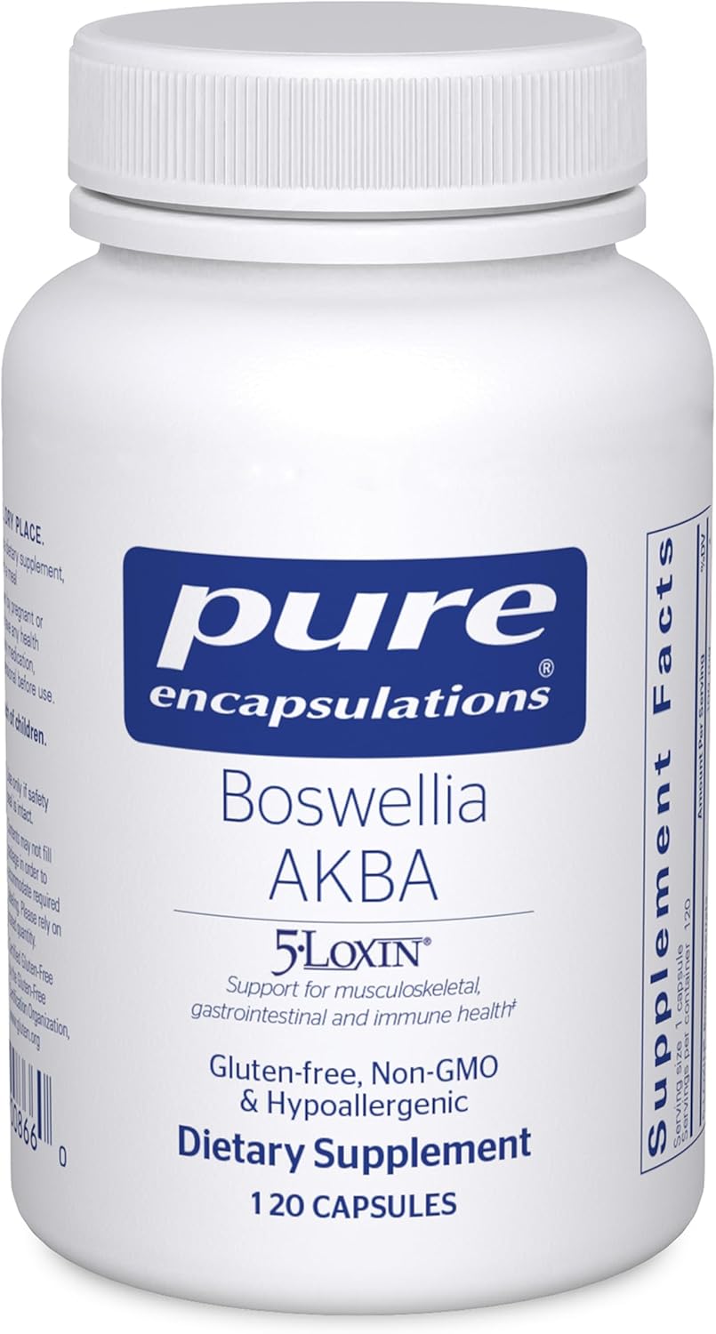 Pure Encapsulations Boswellia AKBA - Supports Joint Health, Colon, Immune System, Gastrointestinal Tract & Cell Health* - with 5-LOXIN Boswellia Extract - Vegan & Non-GMO - 120 Capsules