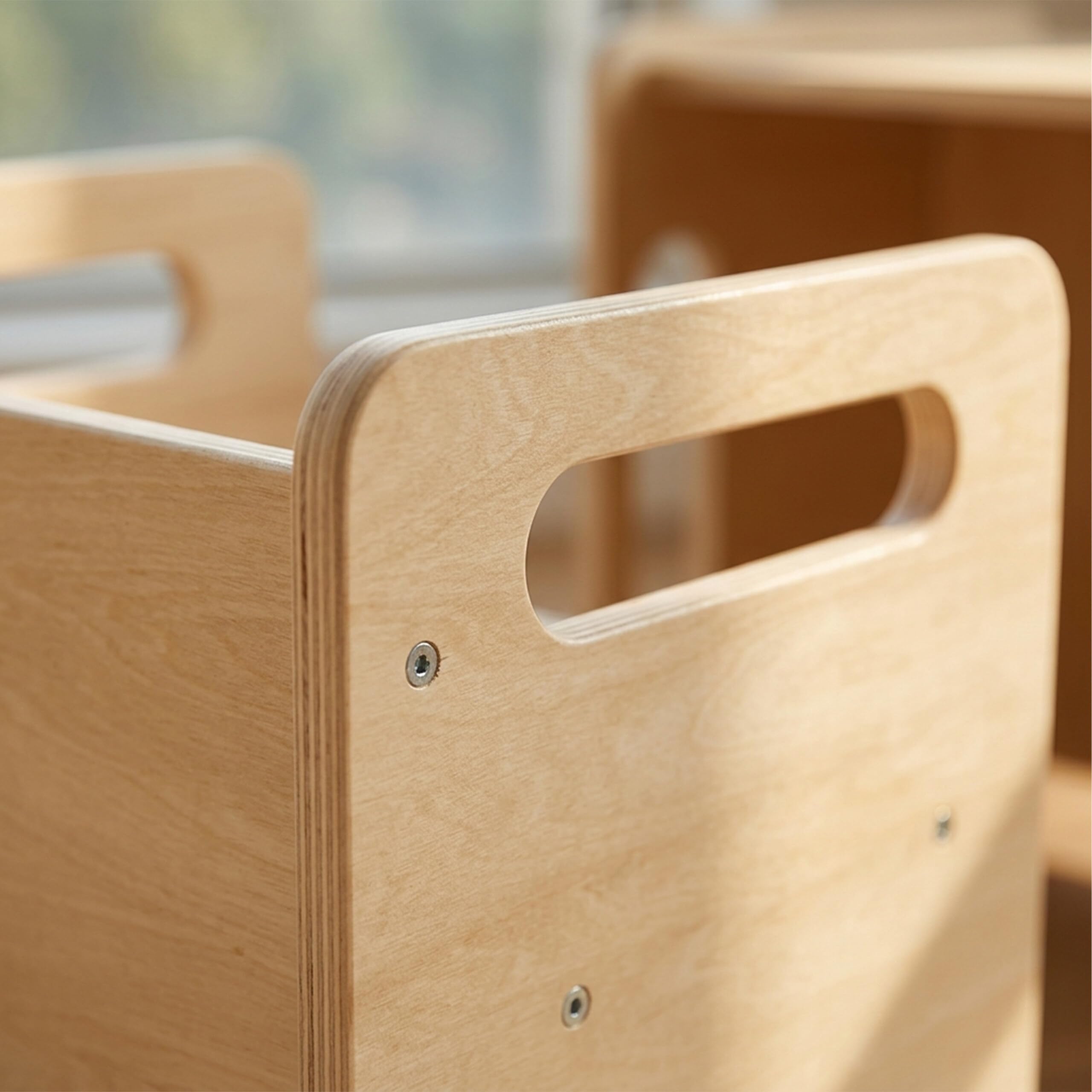 Relaxdays Ensemble 2 pièces pour Enfants, Table et Tabouret en Bois, Style Montessori, Chambre, Naturel