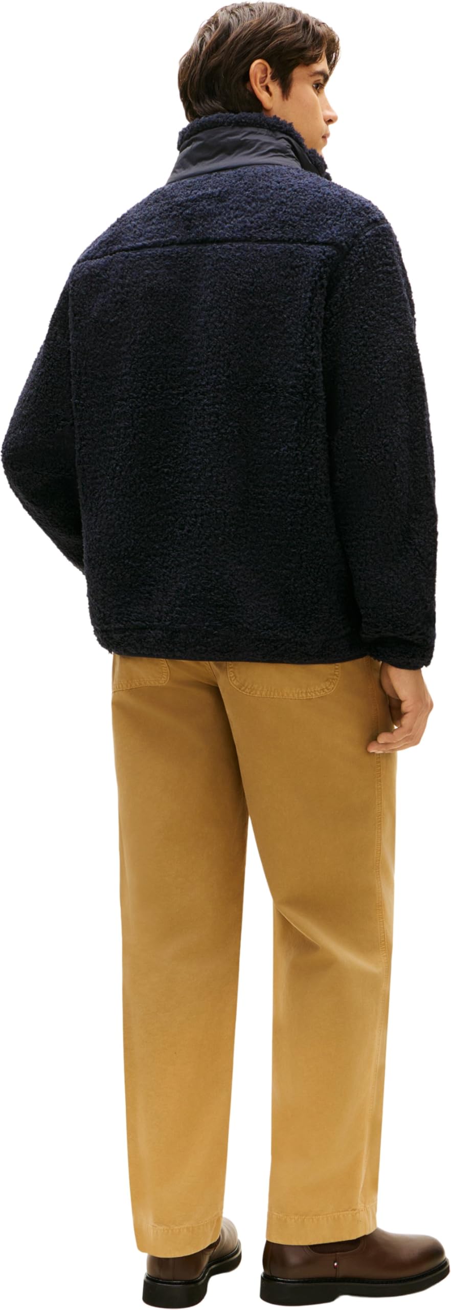 Tommy Hilfiger Teddy Fleece Zip Through Mw0mw40420 Sudadera con Cremallera Hombre (Pack de 1)