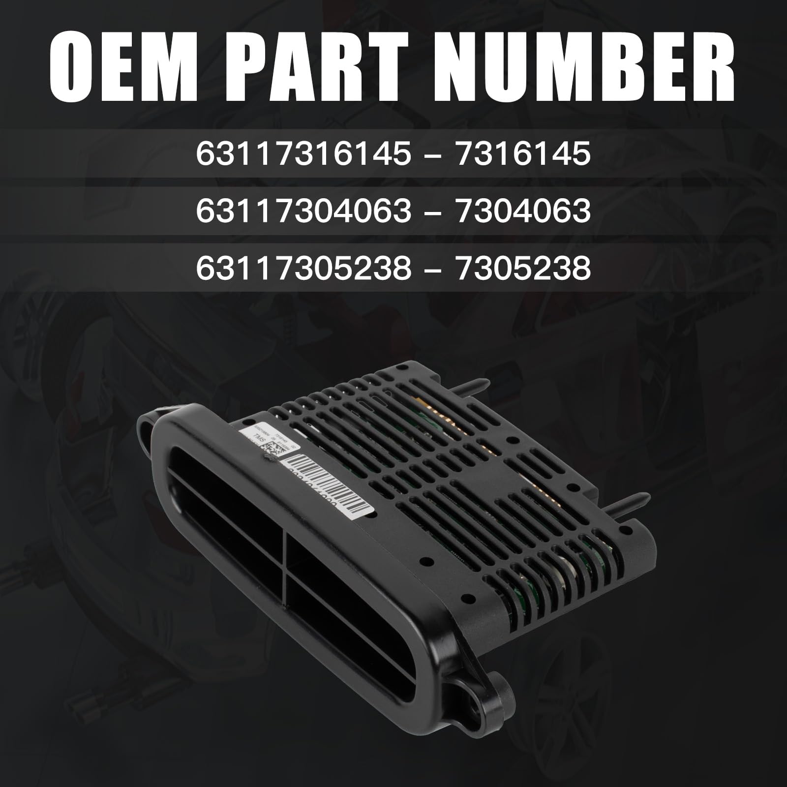 63117316145 Scheinwerfer TMS Xenon Leistungs Modul Kompatibel mit 1 Series F20 F21 135i 114i 118i 125d 120d 116d Replace# 63117305238