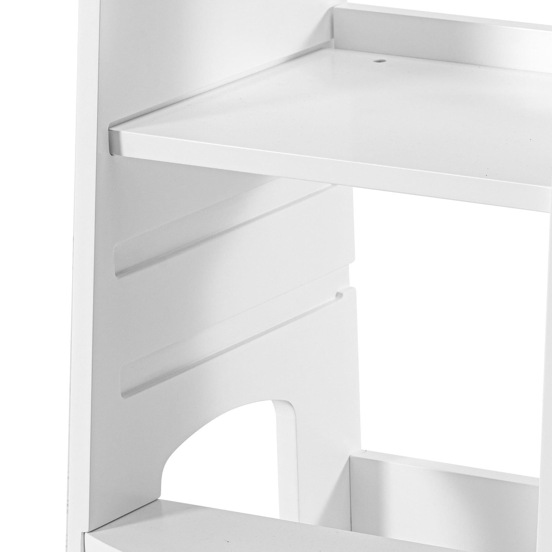 Rebecca Mobili Torre Montessori, Torre de Aprendizaje, MDF, Blanco, Adecuada de 18 a 36 Meses, Ajustable en 3 Posiciones, Robusta - Medidas AxAnxFon: 86 x 41 x 38 cm - Art. RE7127