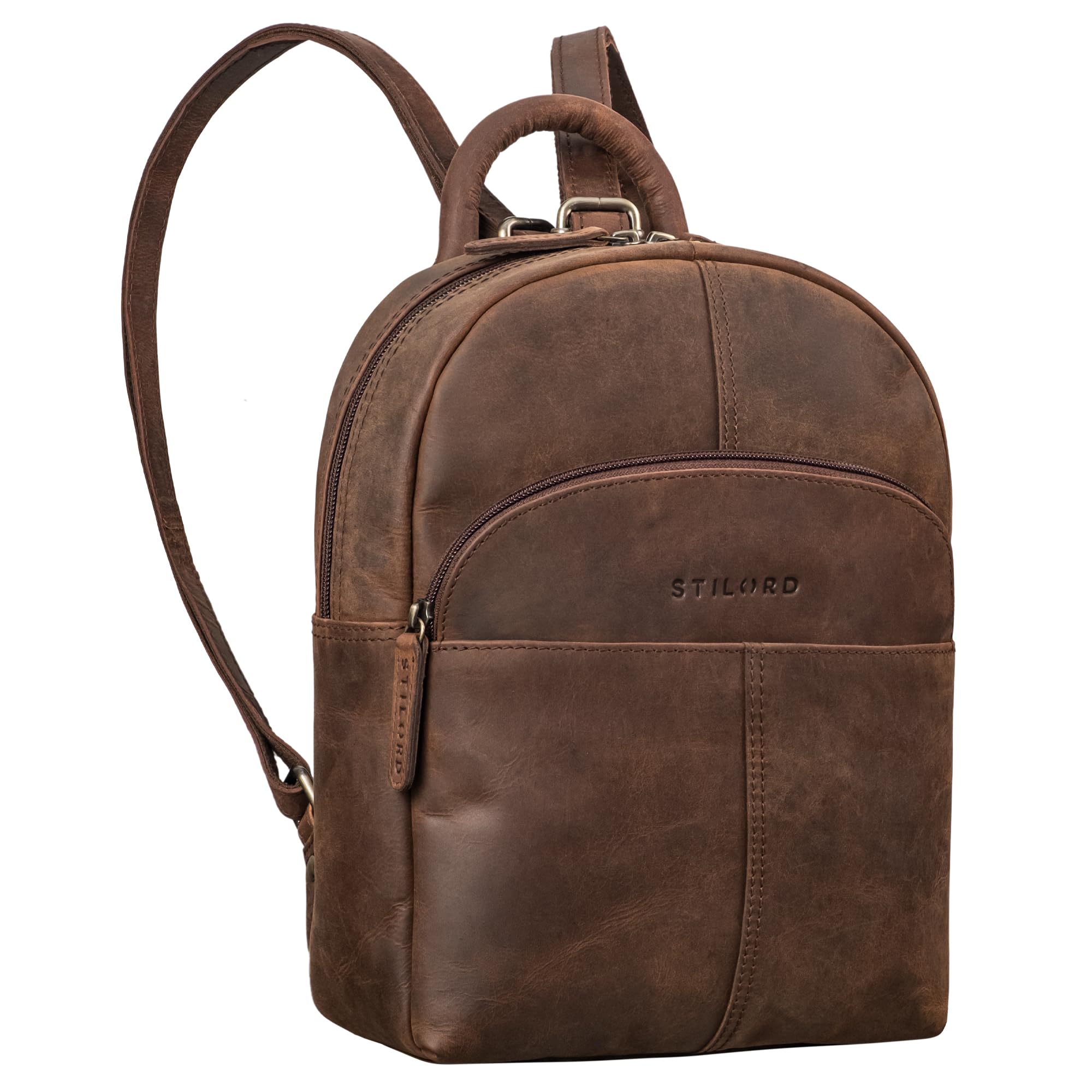 STILORD Kleiner Rucksack Damen Leder Daypack Brand Elva Product Description