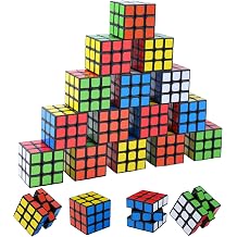 24 Pack Mini Cube Puzzles Perfect for Kids Birthday Party Favors, School Rewards, Classroom Prizes Stress Relief Toys and Easter or Christmas Stocking Stuffers Great as Goody Bag Fillers