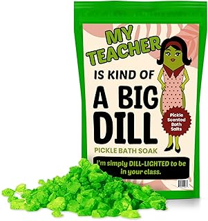 My Teacher is a Big Dill Pickle Bath Soak - Unique Teacher Appreciation Day Gift for Women - Dill Pickle Scent Salts Bath - Funny Stress Relief Gifts from Students