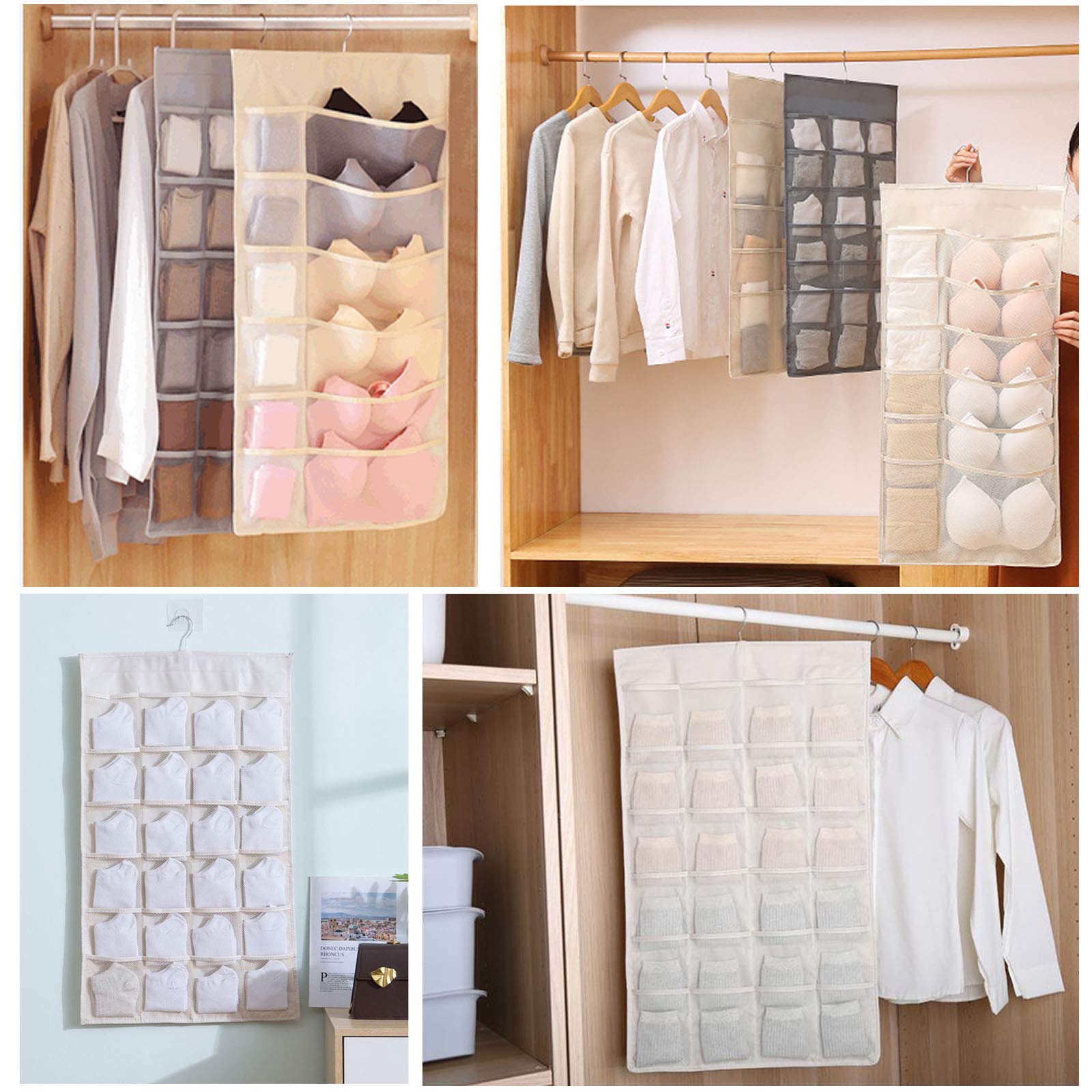 MISITU 吊り下げ収納　靴下収納 Amazon｜MISITU 吊り下げ収納 クローゼット 収納 吊り下げ 下着