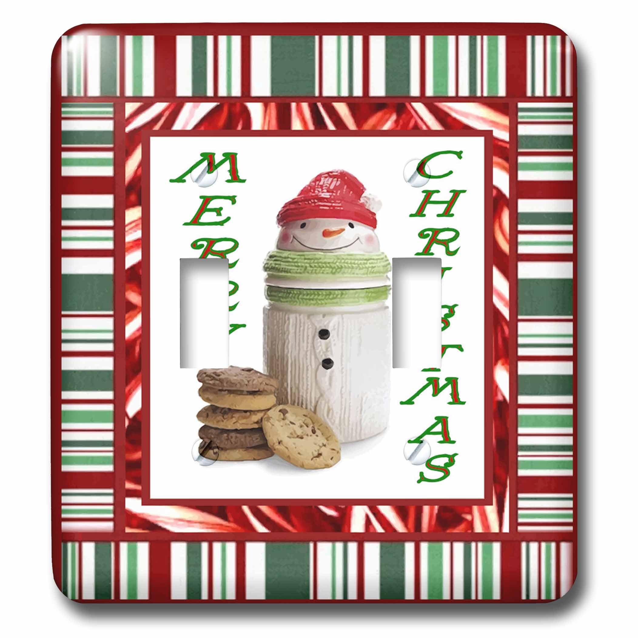 Galletas para interruptor doble Santa con impresion lsp_14845_2 de alta resistencia