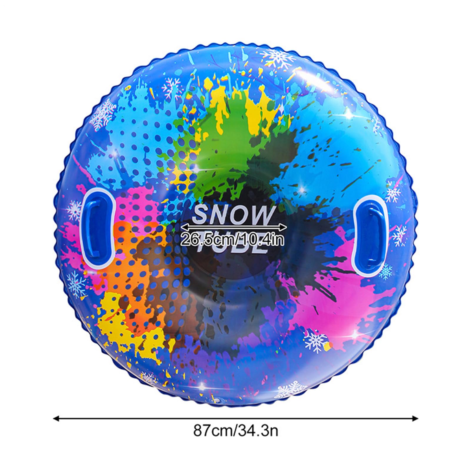 Tube Neige Gonflable | Luge neiges Gonflable Robuste | Luge neiges gonflables Portable avec poignées | Neige Cercle Ski d'hiver Plein air résistants l'usure pour Enfant et Adultes
