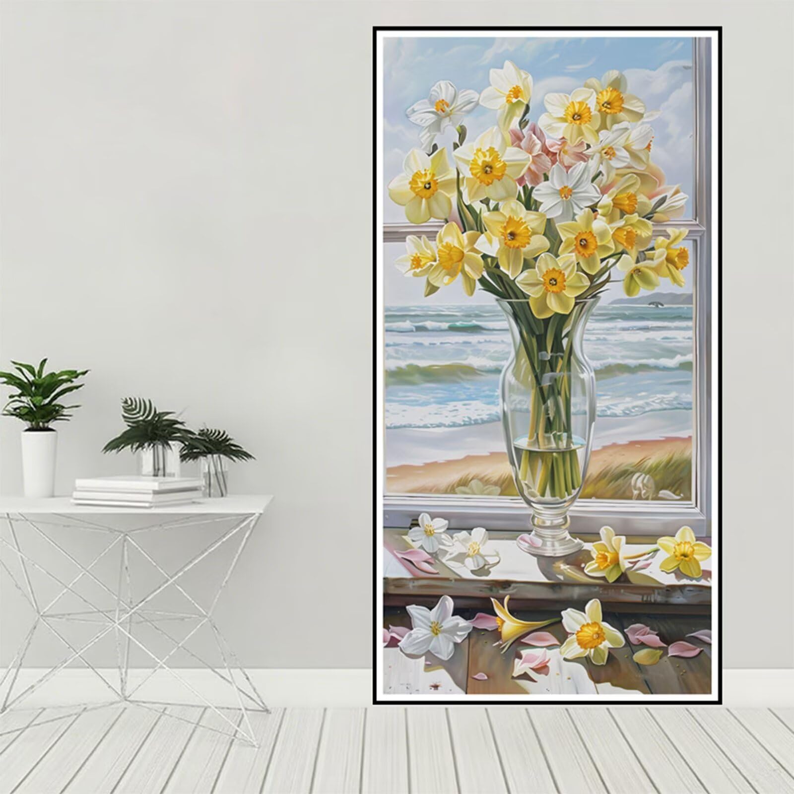 Zestawy do malowania diamentami z lilią diamentową dla dorosłych, 5D Dimond Art Flower Gem Arts and Crafts Paintings, DIY, kryształ górski, haft krzyżykowy, malowanie po numerach, dekoracja pokoju
