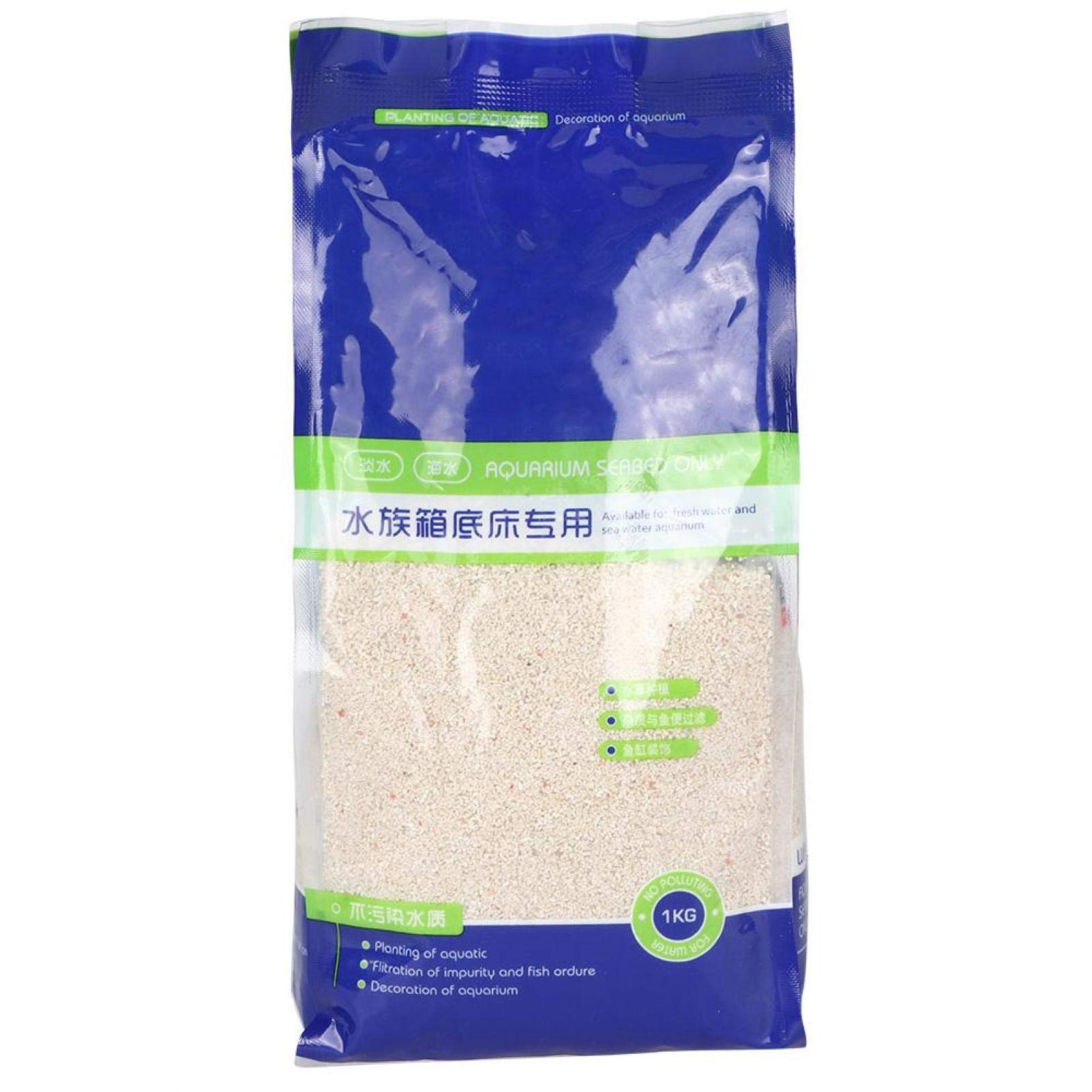 Jarchii Partículas Uniformes Acuario Arena Grava, Arena de Acuario, Agua Dulce Acuario ecológico Natural para pecera