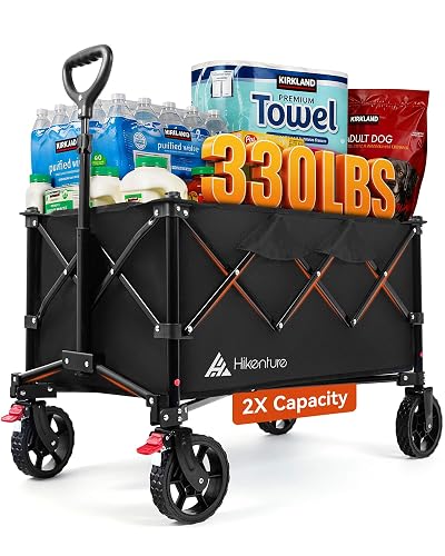 Hikenture Foldable Heavy Duty Collapsible Wagon 330 lb