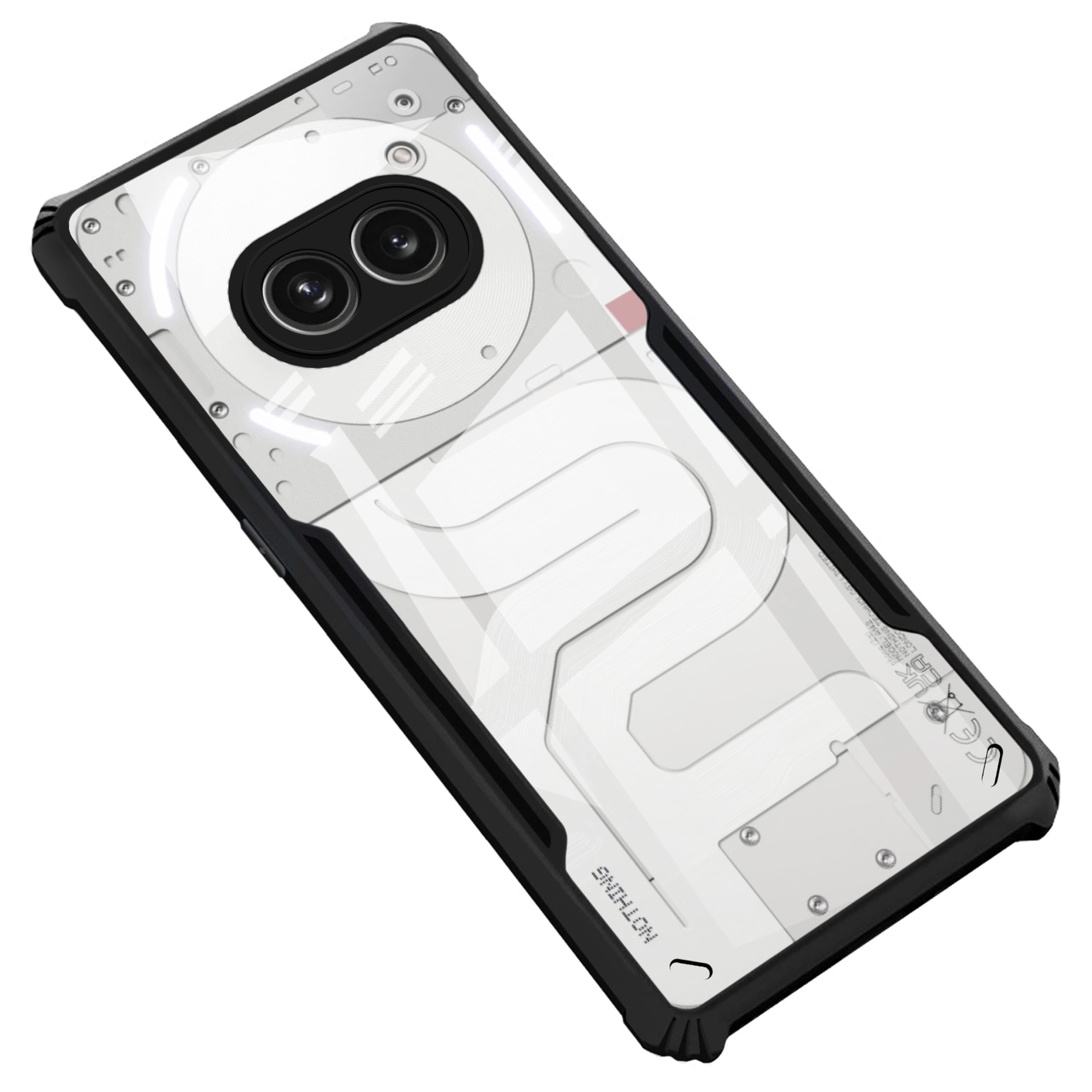 Amazon Brand - Solimo Back Case Cover for Nothing Phone 2a (Polycarbonate, Thermoplastic Polyurethane_Matte Black)