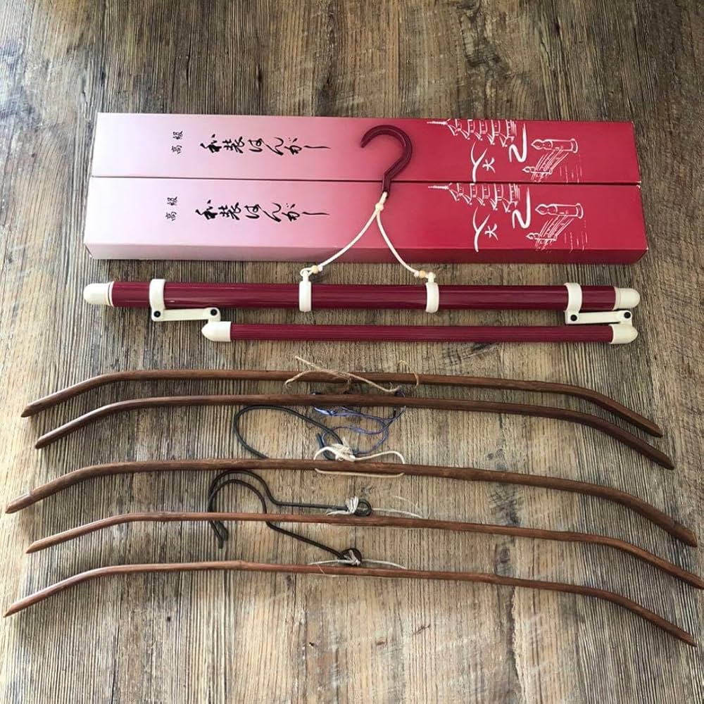 ビンテージバンブーハンガー着物大正時代　レトロ　1940年代　雑貨アトリエレア ビンテージバンブーハンガー着物大正時代レトロ1940年代雑貨