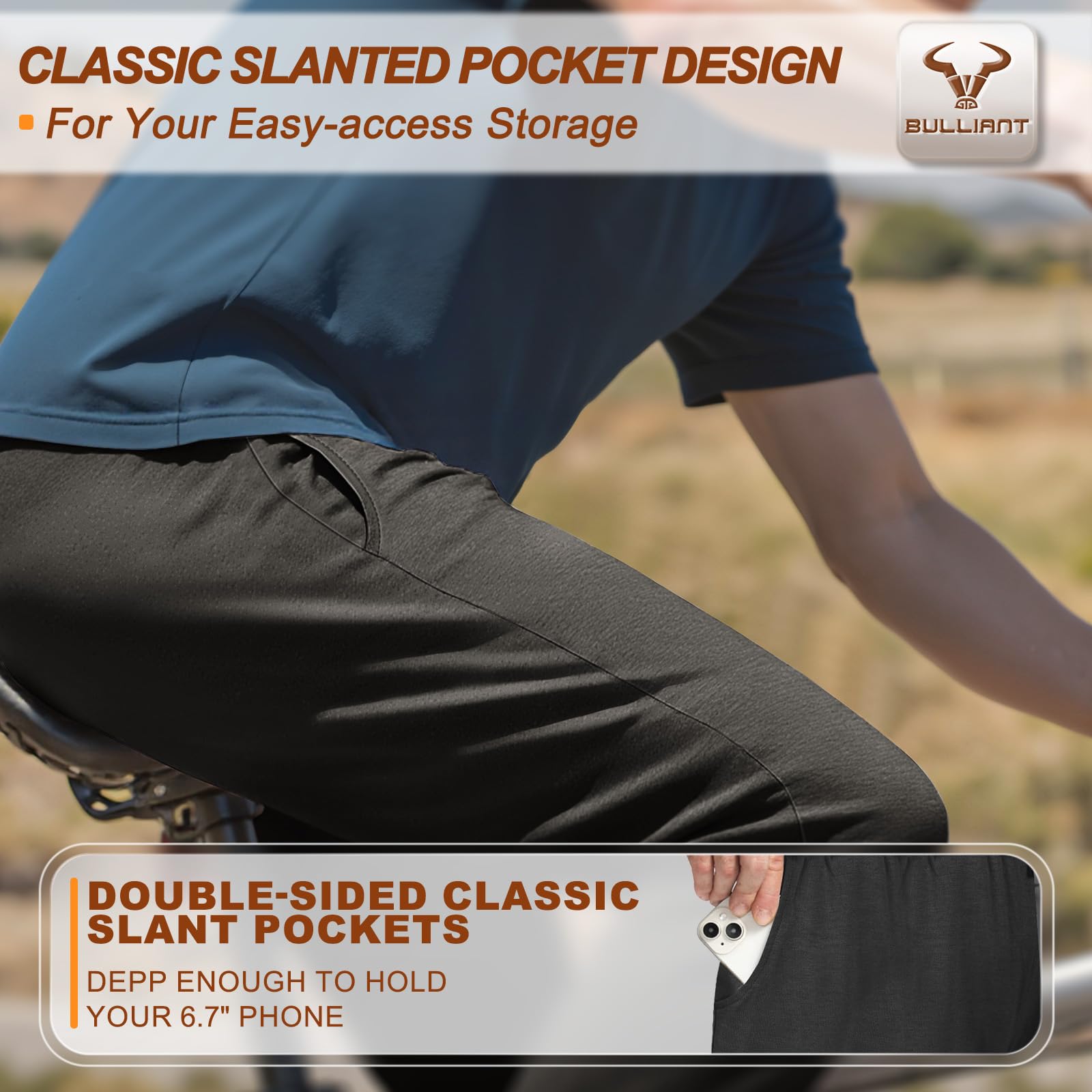 BULLIANT Pantaloni Jogging Uomo, Pantaloni Sportivi Uomo Lunghi in Cotone,Tuta da Ginnastica Jogger per Allenamento Casual